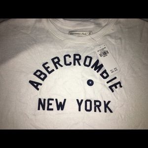 🔥Abercrombie long sleeve cream shirt sz:medium🔥